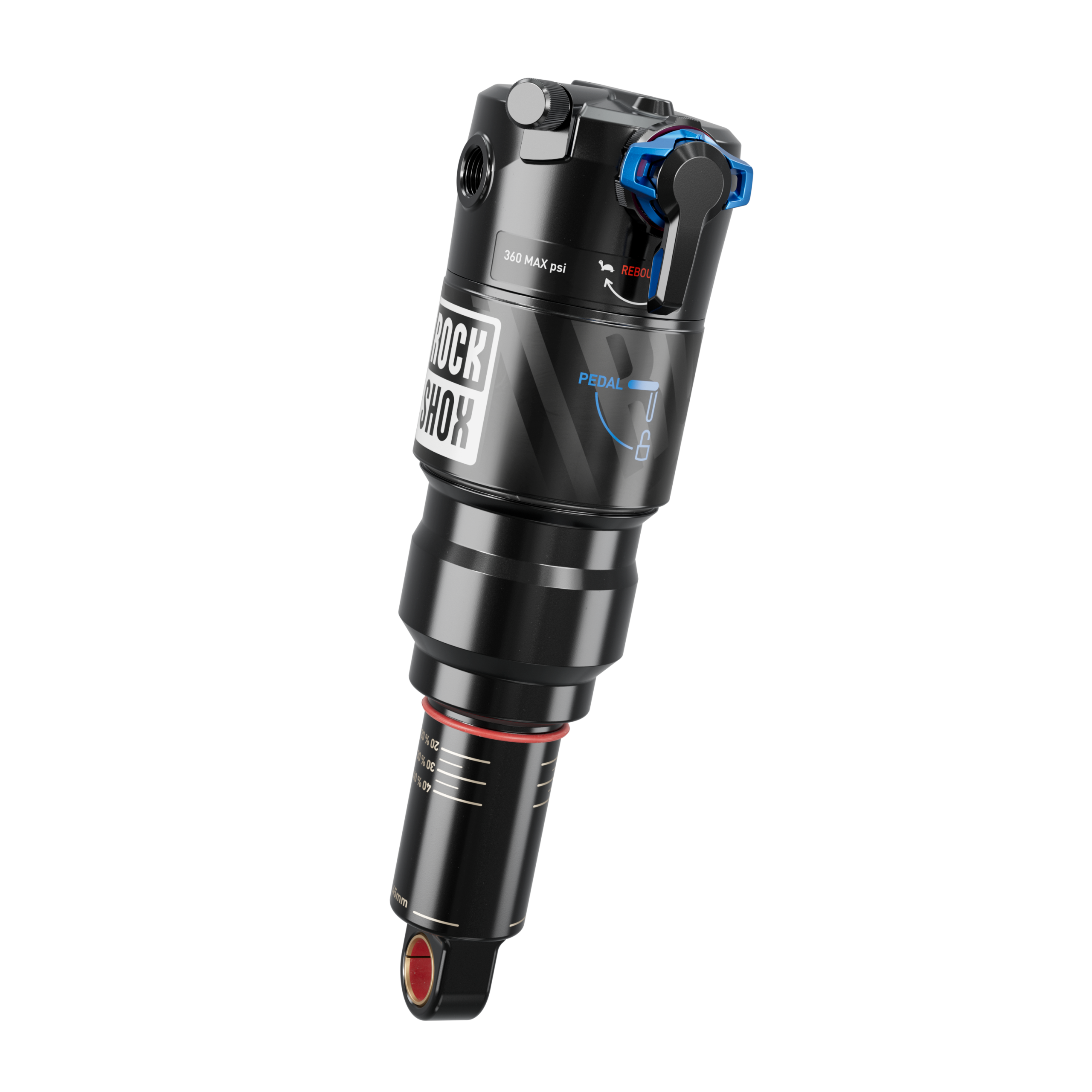RockShox Deluxe Ultimate RCT Rear Shock - 205 x 65mm, Linear XL, 4 Neg/0 Pos Tokens, Reb 55 / Comp 30, Lock Out 4,