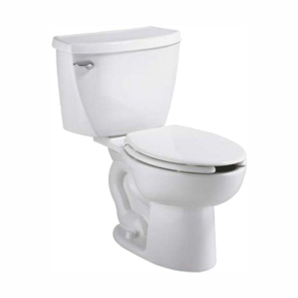 Cadet FloWise Tall Height Pressure-Assisted 2-piece 1.1 GPF Elongated Toilet in White, Seat Not Included