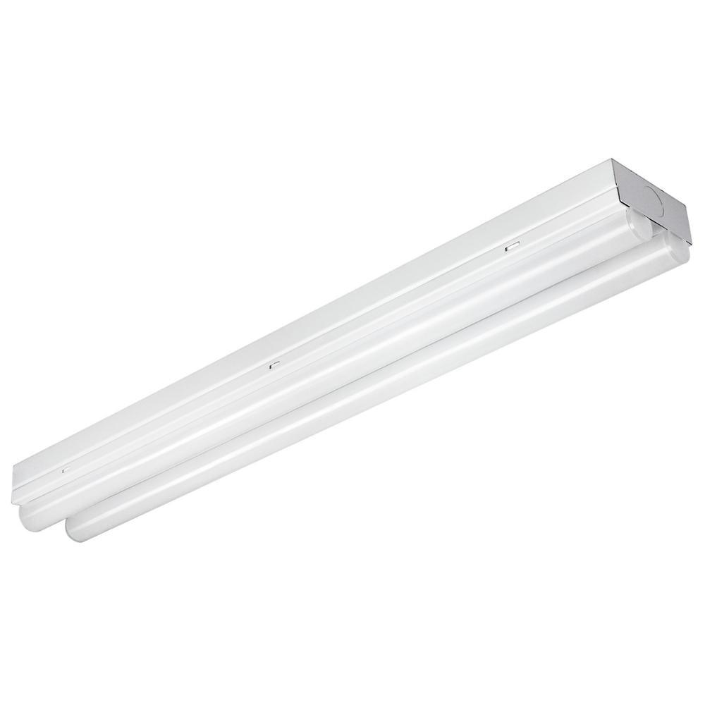 2 ft. 120-Watt Integrated LED Linear Dual Strip Daylight (5000K) White Flush Mount Strip Light Fixture