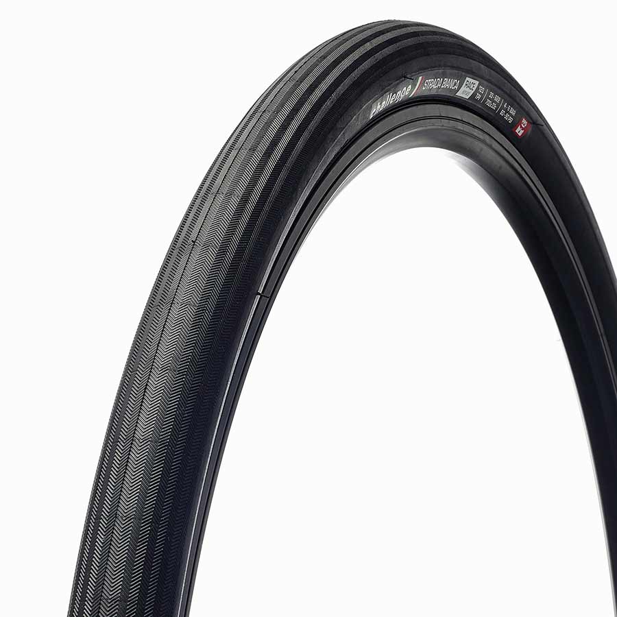 Challenge Gravel Tire Strada Bianca Race, 700x36C, Folding, Clincher, Vulcanized, Nylon, 120TPI, Black 01959