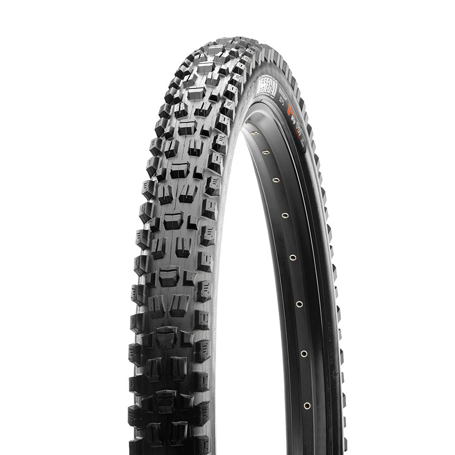 Maxxis Assegai Mountain Tire, 27.5''x2.50, Folding, Tubeless Ready, MaxxGrip, DH, E50, Wide Trail, 60x2TPI, Black TB00473100
