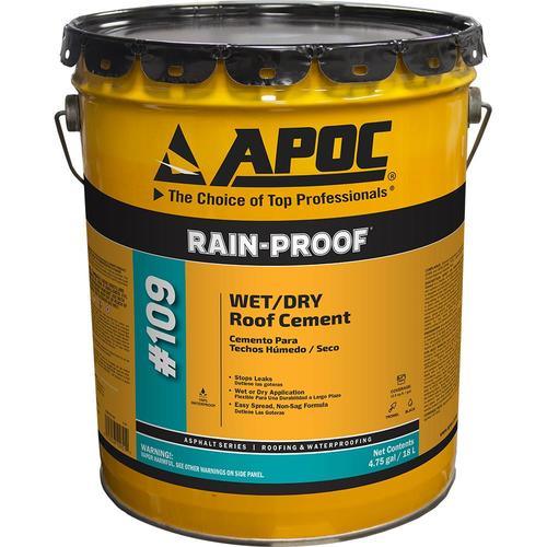 APOC Rain-Proof 4.75-Gallon Fibered Waterproof Cement Roof Sealant