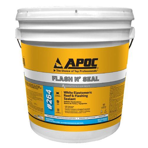 APOC Flash N' Seal 2.7-Gallon Fibered Waterproof Elastomeric Roof Sealant