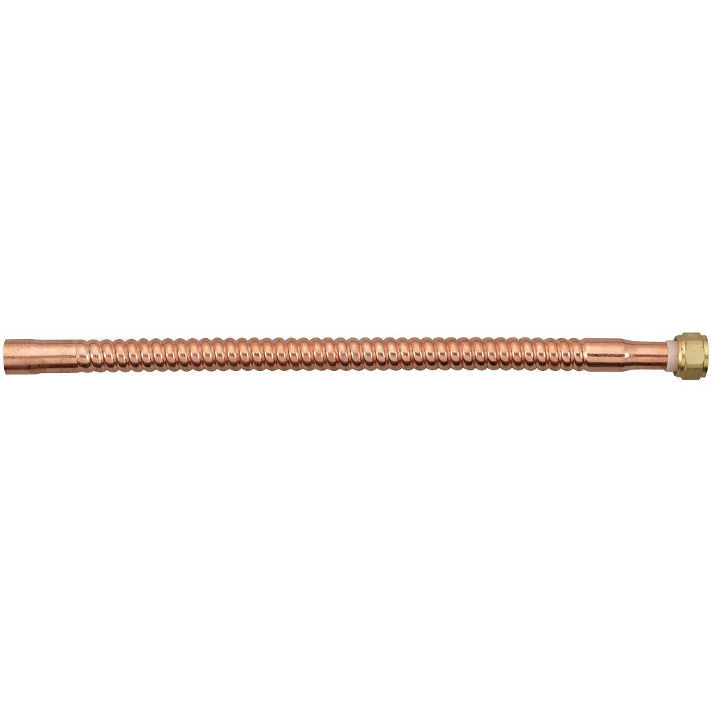 3/4 in. x 24 in. FIP x S Copper Water Heater Connector