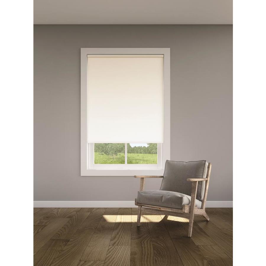 LEVOLOR Trim+Go 37-in x 78-in Cream Room Darkening Cordless Roller Shade