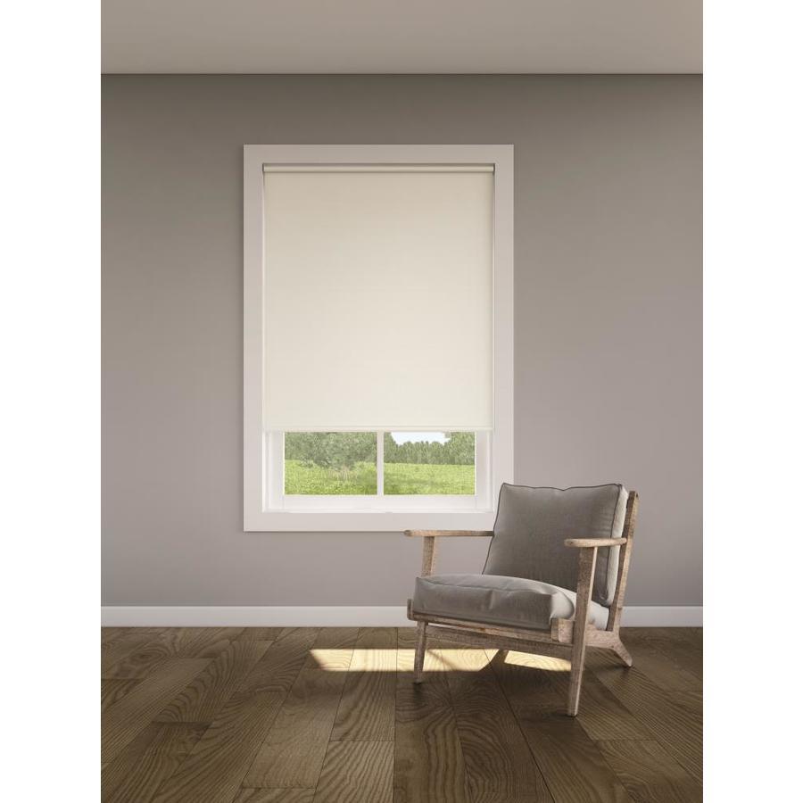 LEVOLOR Trim+Go 37-in x 78-in Cream Blackout Cordless Roller Shade