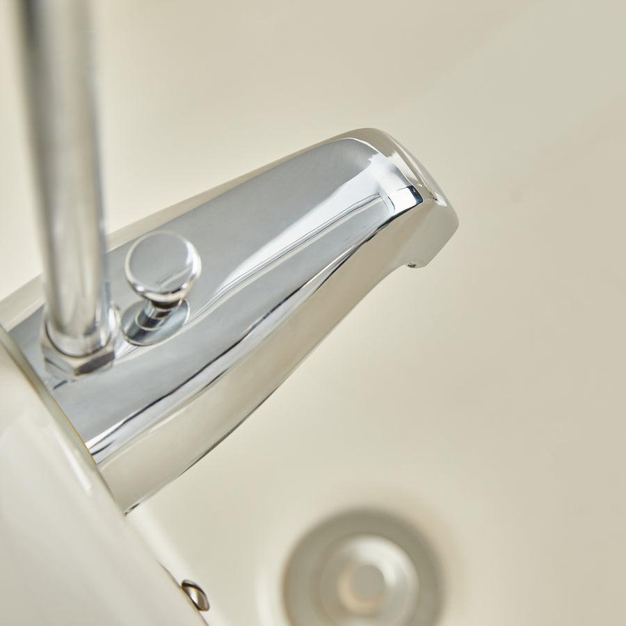 Barclay Polished Chrome Bathtub Spout with Diverter