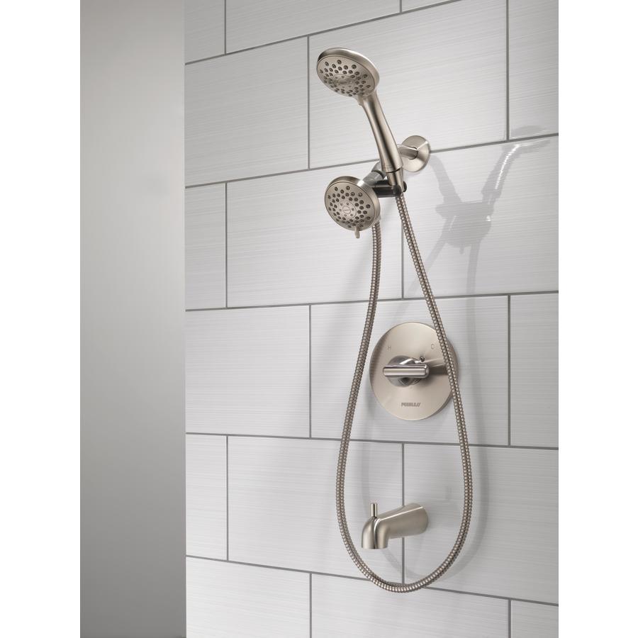 Peerless Dulcet Brushed Nickel 1-Handle Bathtub and Shower Faucet