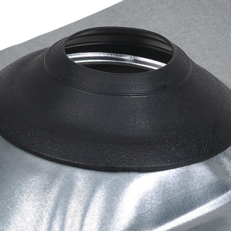 Oatey Galvanized No-Calk Flashing 3-in To 4-in x 15.5-in Galvanized Steel Vent and Pipe Flashing