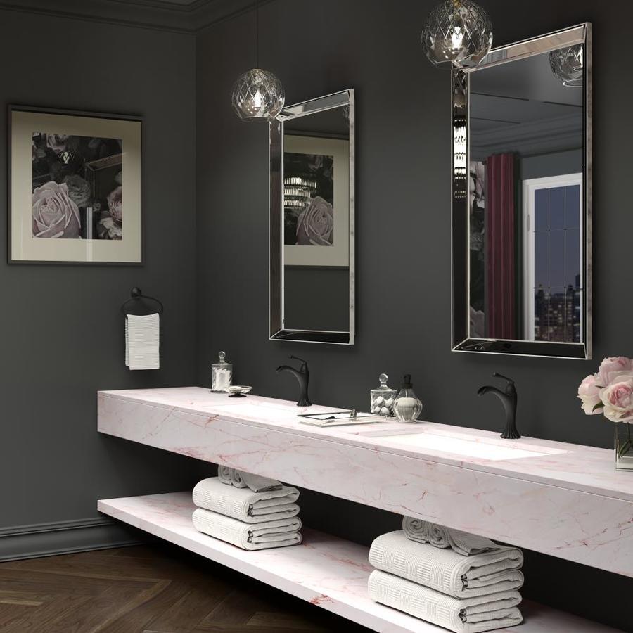 Pfister Rhen Matte Black 1-handle Single Hole WaterSense Bathroom Sink Faucet with Drain