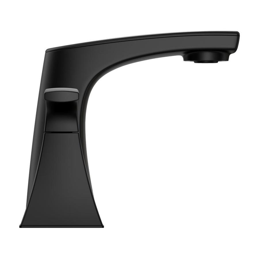 Pfister Karci Matte Black 2-Handle Widespread WaterSense Bathroom Sink Faucet with Drain