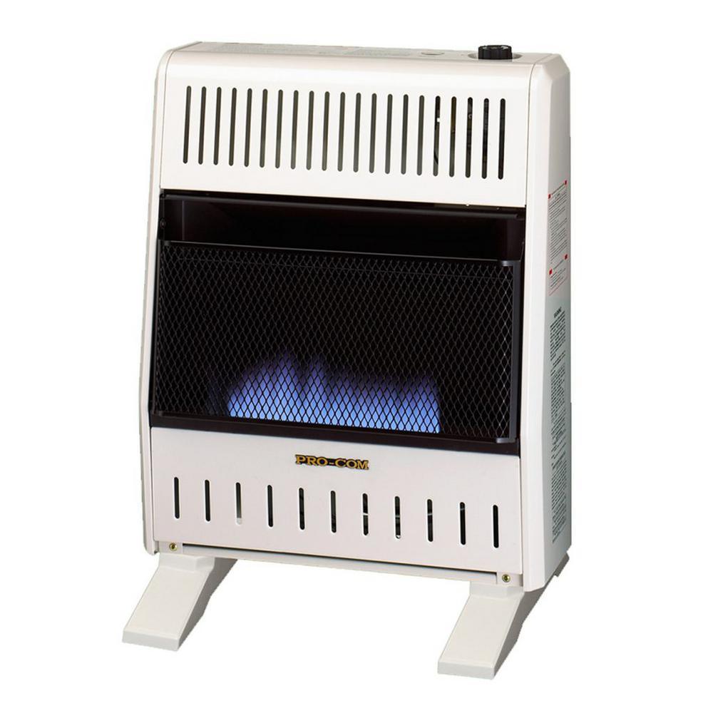 Dual Fuel Blue Flame Ventless Wall Heater - 20,000 BTU