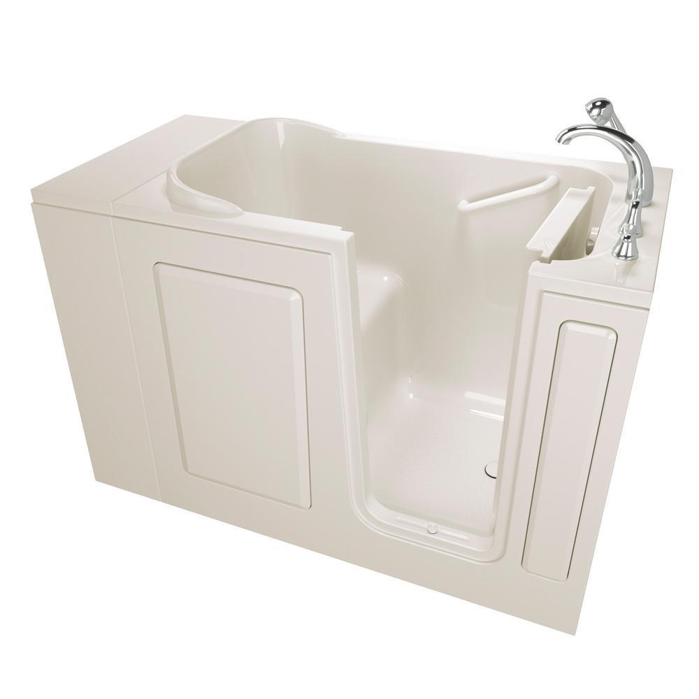 Value Series 48 in. Right Hand Walk-In Bathtub in Biscuit