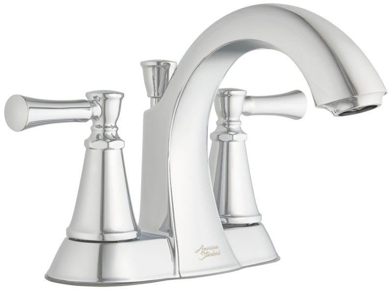 American Standard Chancellor 7022201.002 Series Centerset Bathroom Faucet, Polished Chrome, 6-1/4 in Plate Size, 1.5 gpm