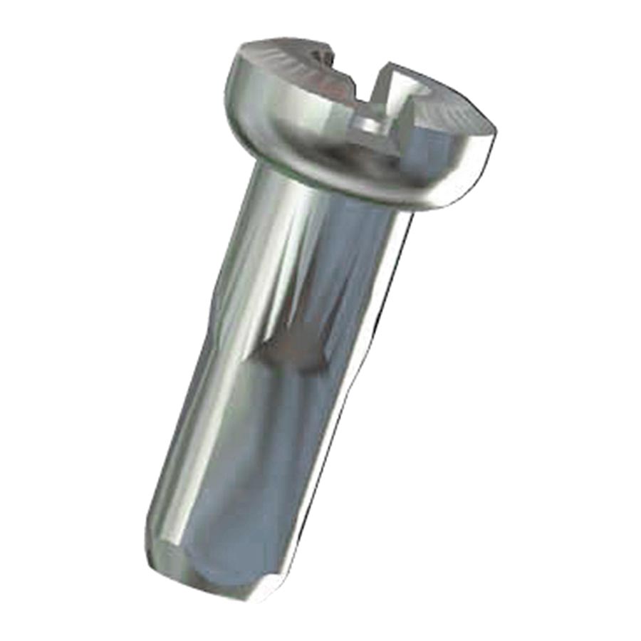 Sapim Polyax Aluminum Nipples, Black, 2mm, (14G), 14mm, Bag of 100