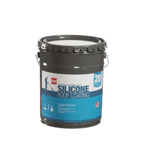 GAF Coatings 5-Gallon Silicone Reflective Roof Coating (20-Year Limited Warranty)