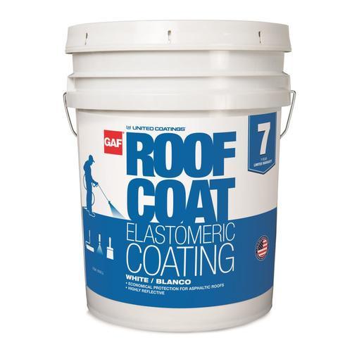 GAF Roof Coatings 5-Gallon Acrylic Reflective Roof Coating (7-Year Warranty)