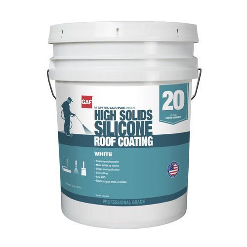 GAF United Coatings 5-Gallon Silicone Reflective Roof Coating (20-Year Limited Warranty)