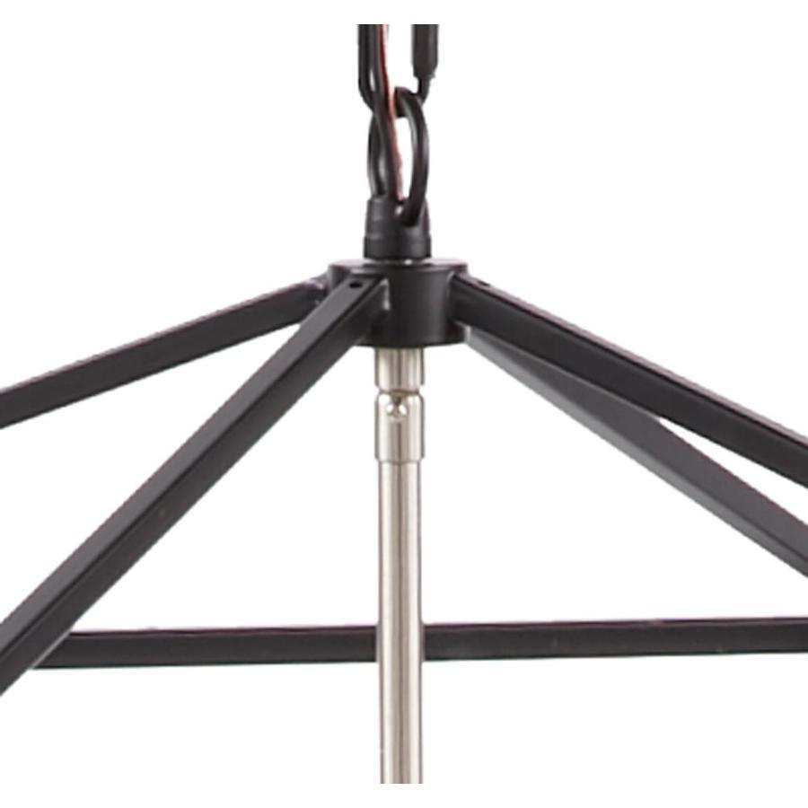 Scott Living Hamilton 4-Light Matte Black/Brushed Nickel Transitional Cage Chandelier