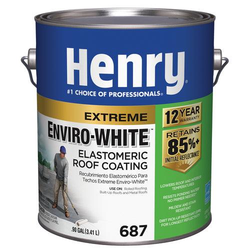 Henry Company Enviro-White 0.9-Gallon Elastomeric Reflective Roof Coating (12-Year Limited Warranty)