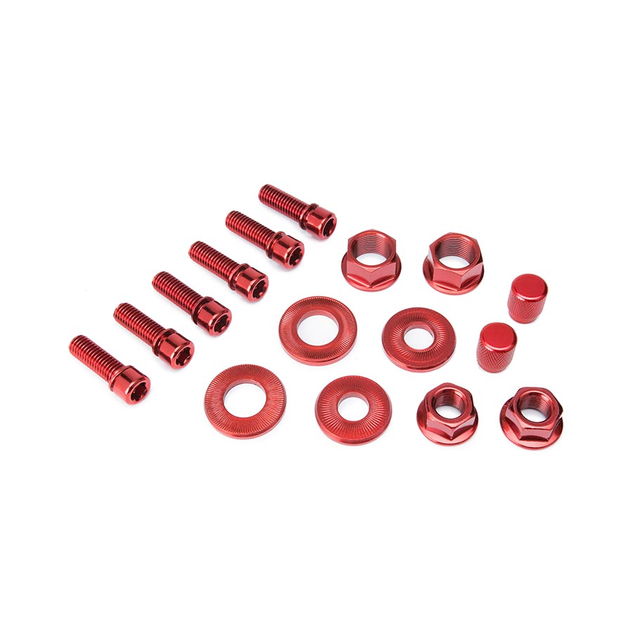 Salt Nut & Bolt Hardware Kit, Red
