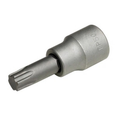 VIM Tools T50 Torx Bit Plus, 3/8" Square Drive One Piece Design (TP6P-Ip50)