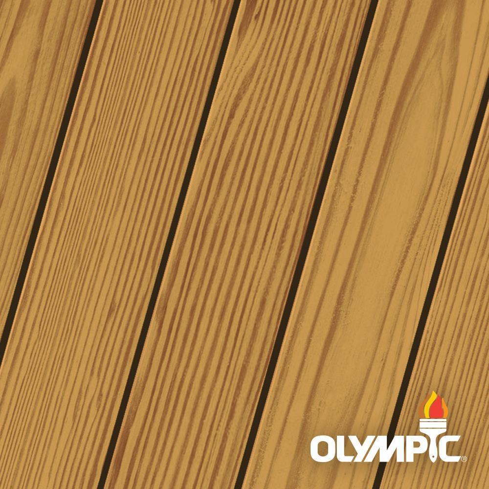 Olympic Elite 1 Gal. Mountain Cedar Woodland Oil Transparent Advanced Exterior Stain and Sealant in One