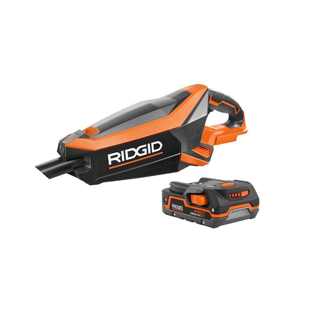 18-Volt Lithium-Ion Cordless Brushless Vacuum with 18-Volt Lithium-Ion 1.5 Ah Battery