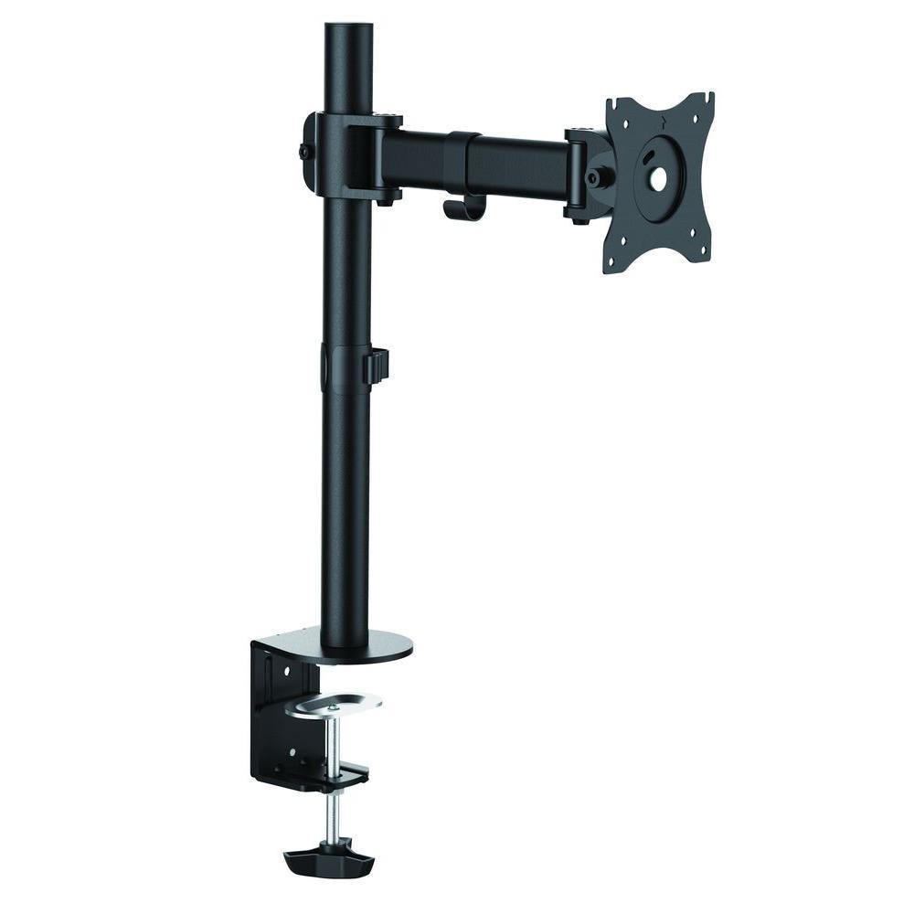 Single Monitor Desk Mount Arm for 13 in. - 27 in. Screens, Holds 1 Monitor, 45 Degree Tilt, 17.6 lb. Capacity
