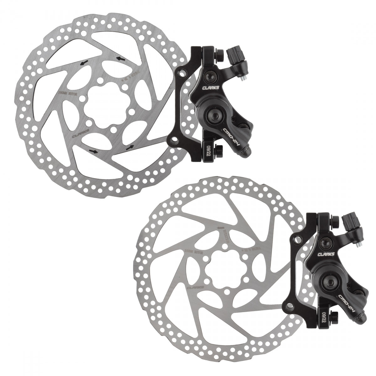 Clarks CMD-24 E-Bike Mechanical Disc Brake Standard Post Mount Mechanical 160/180mm Pair