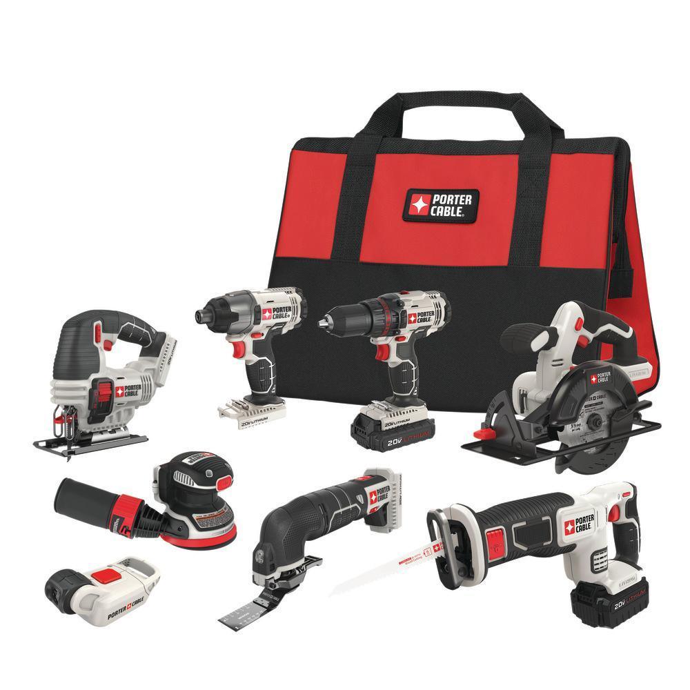 20-Volt MAX Lithium-Ion Cordless Combo Kit (8-Tool)
