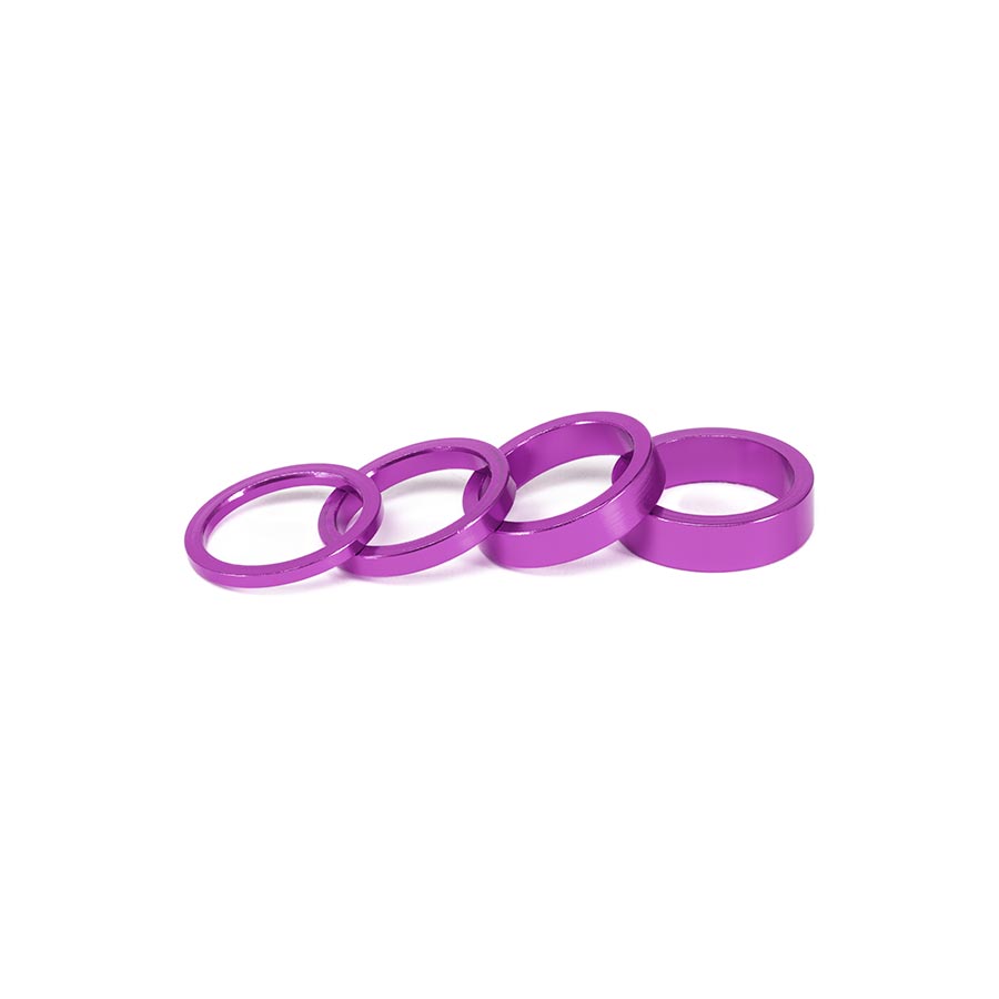 Salt Headset Spacer Headset Spacer, 1-1/8'', Height: 3mm/5mm/8mm/10mm, 6061-T6 Aluminum, Purple
