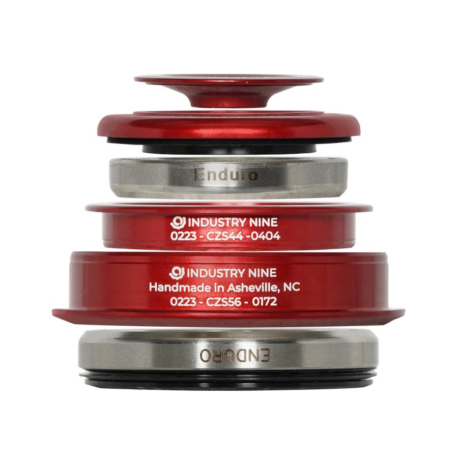 Industry Nine iRiX ZS44/ZS56 Headset, : ZS44/28.6 | ZS56/40, ZeroStack, Complete, Red