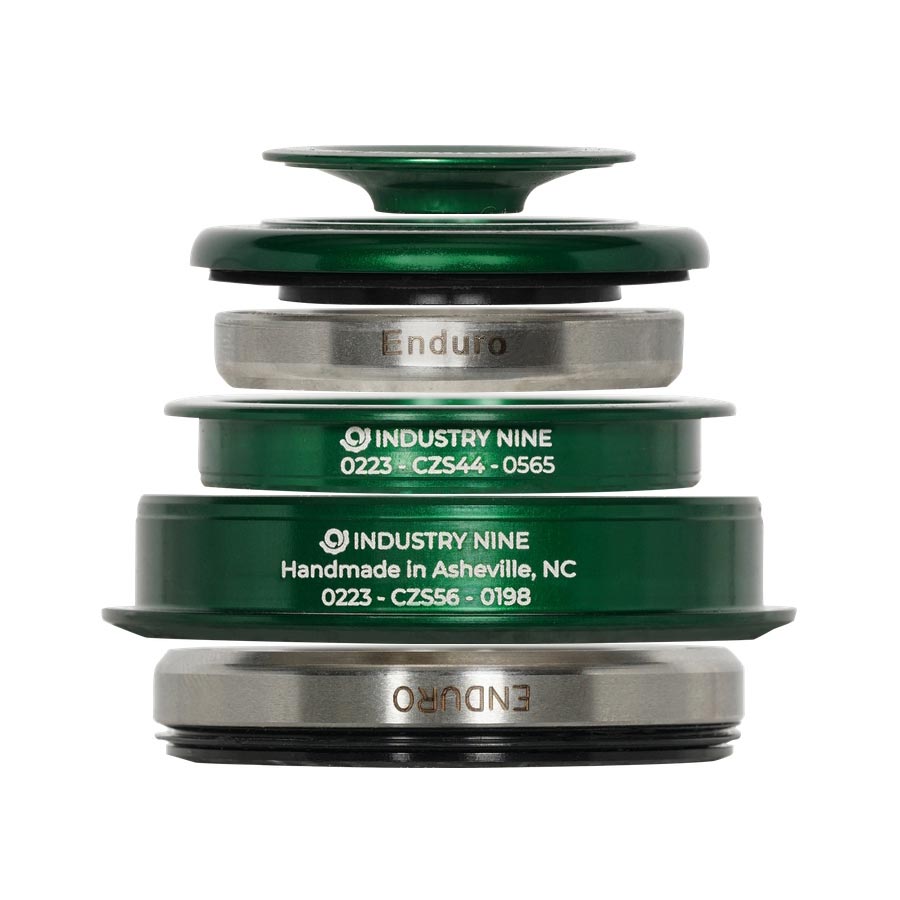 Industry Nine iRiX ZS44/ZS56 Headset, : ZS44/28.6 | ZS56/40, ZeroStack, Complete, Green