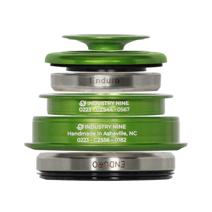 Industry Nine iRiX ZS44/ZS56 Headset, : ZS44/28.6 | ZS56/40, ZeroStack, Complete, Lime