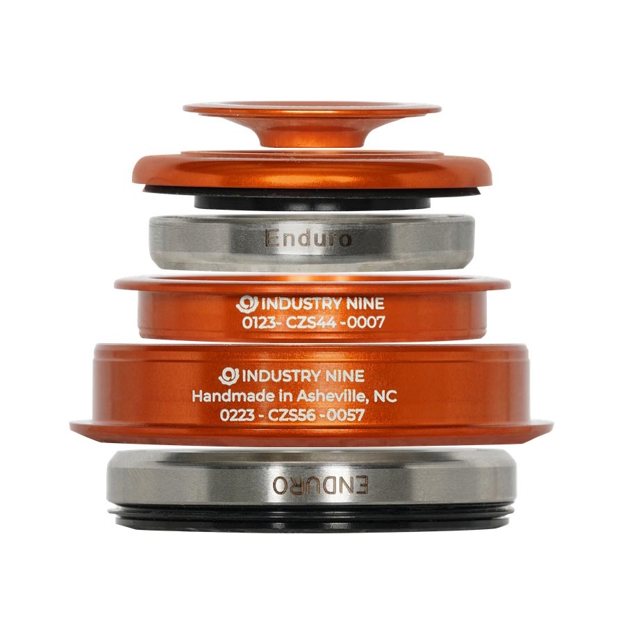 Industry Nine iRiX ZS44/ZS56 Headset, : ZS44/28.6 | ZS56/40, ZeroStack, Complete, Orange