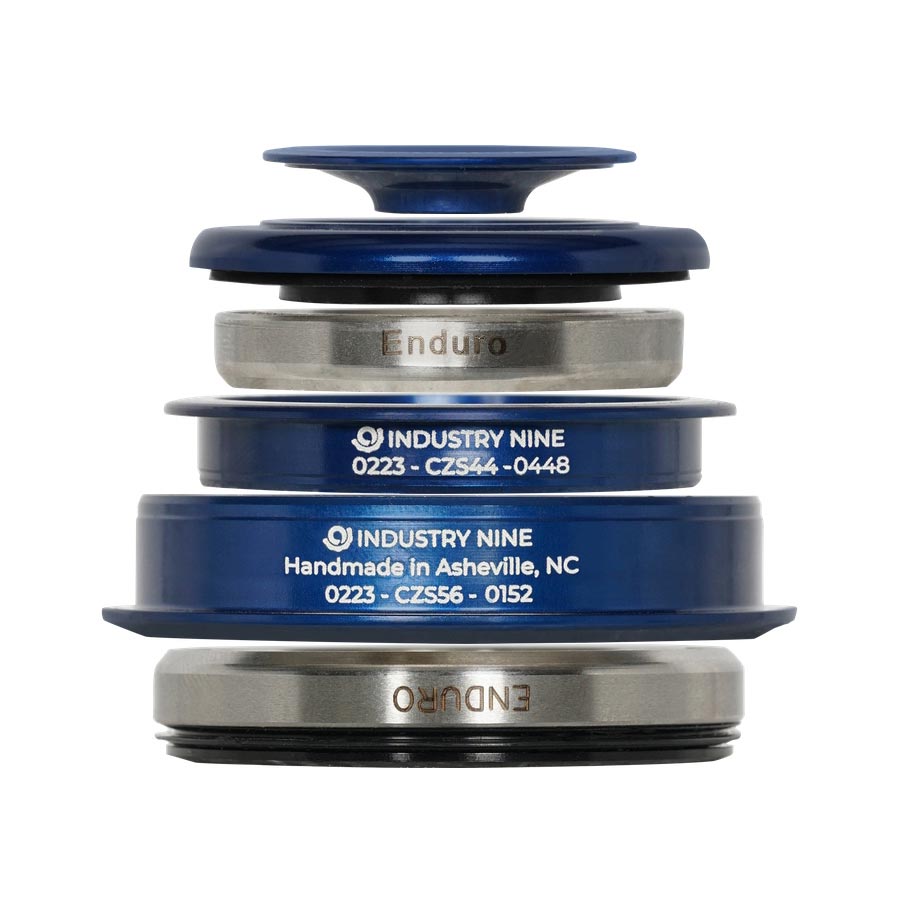 Industry Nine iRiX ZS44/ZS56 Headset, : ZS44/28.6 | ZS56/40, ZeroStack, Complete, Blue