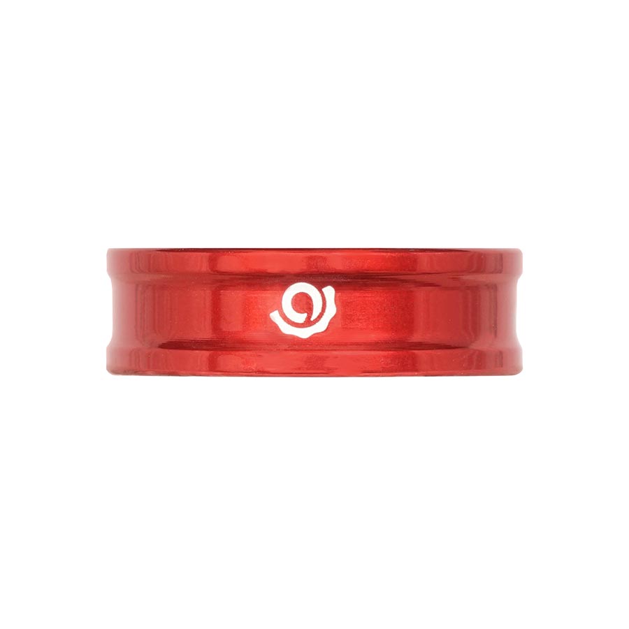 Industry Nine iRiX Headset Spacer, 1-1/8'', Height: 10mm, Aluminum, Red
