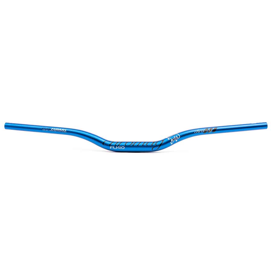 Chromag Fubars FU40 Handlebar 31.8mm Clamp 40mm Rise 800mm Blue Aluminum