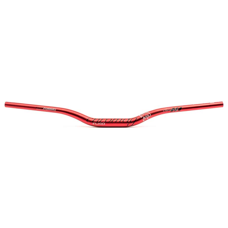 Chromag Fubars FU40 Handlebar 31.8mm Clamp 50mm Rise 800mm Red Aluminum