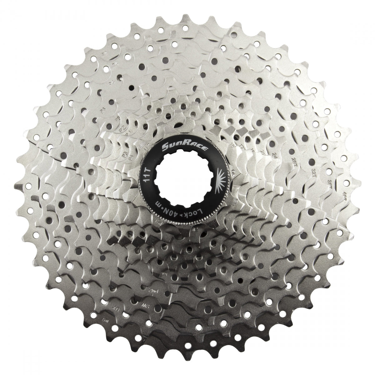 SunRace MS8 11-Speed 11-40T Cassette Alloy Spiders And Spacers, Steel Cogs