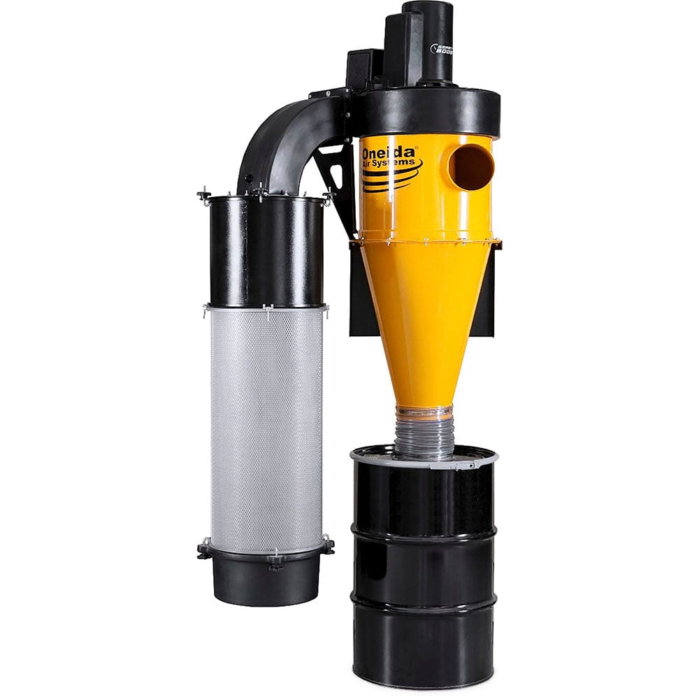 Dust Gorilla Pro with Smart Boost 55-Gallon Cyclone Dust Collector with Wall Mount - HEPA GFM - 5HP 1 Ph 230V