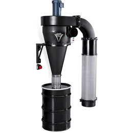 V-System 3000 55-Gallon Cyclone Dust Collector with Wall Mount - HEPA GFM - 3 HP 1 Ph 230V - Image 2