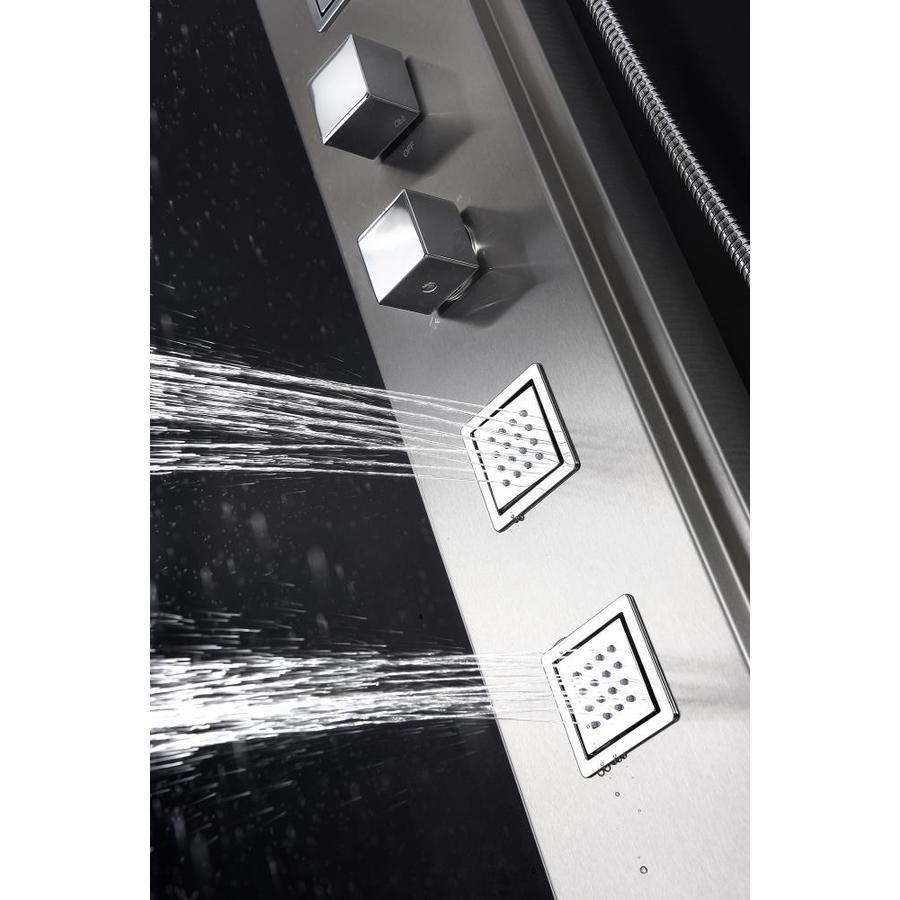 ANZZI Visor Brushed Steel 4-Spray Shower Panel System (Valve Included)