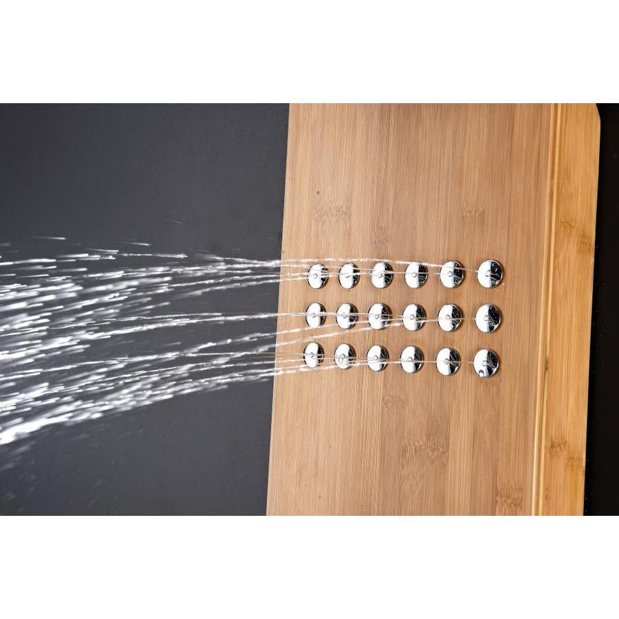 ANZZI Crane Natural Bamboo 3-Spray Shower Panel System (Valve Included)