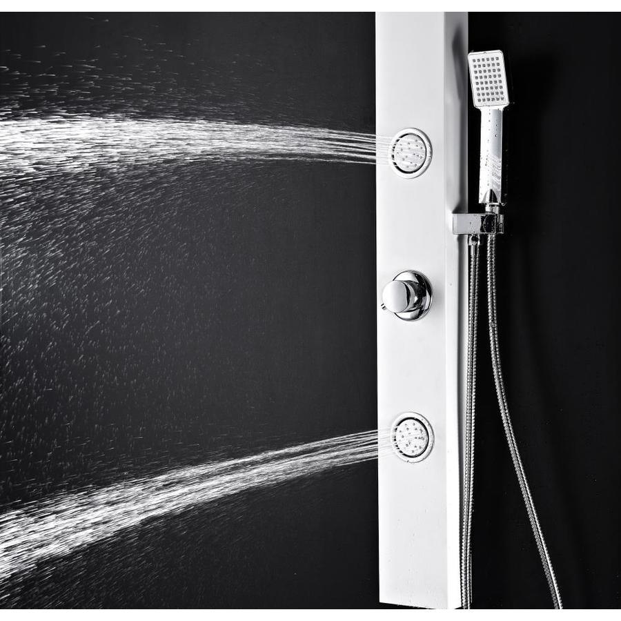 ANZZI Inland White 2-Spray Shower Panel System (Valve Included)