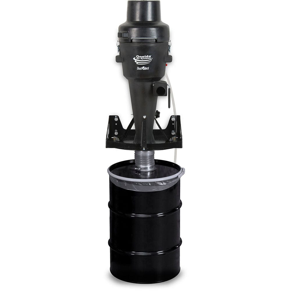 Dust Cobra High-Pressure 30-Gallon Wall-Mounted HEPA Cyclone Dust Collector - 1 HP 1 Ph 110V
