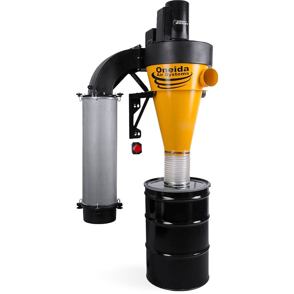 V-System 3000 with Smart Boost 55-Gallon Cyclone Dust Collector with Wall Mount - HEPA GFM - 3 HP 1 Ph 230V