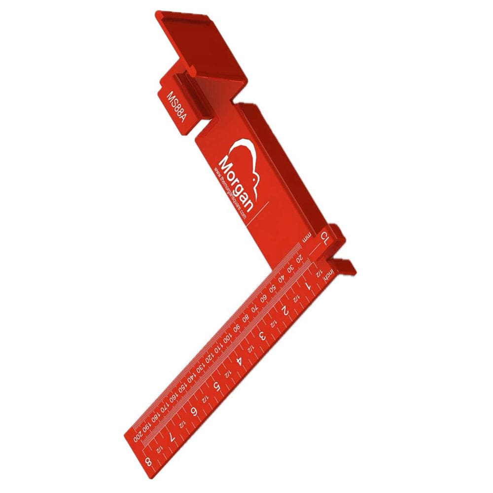 Morgan Square - 8" x 8" - Aluminum - Red