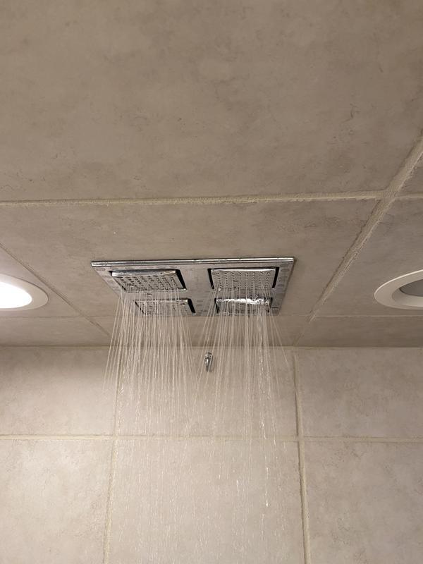 KOHLER WaterTile Polished Chrome 1-Spray Rain Shower Head 2.5-GPM (9.5-LPM)